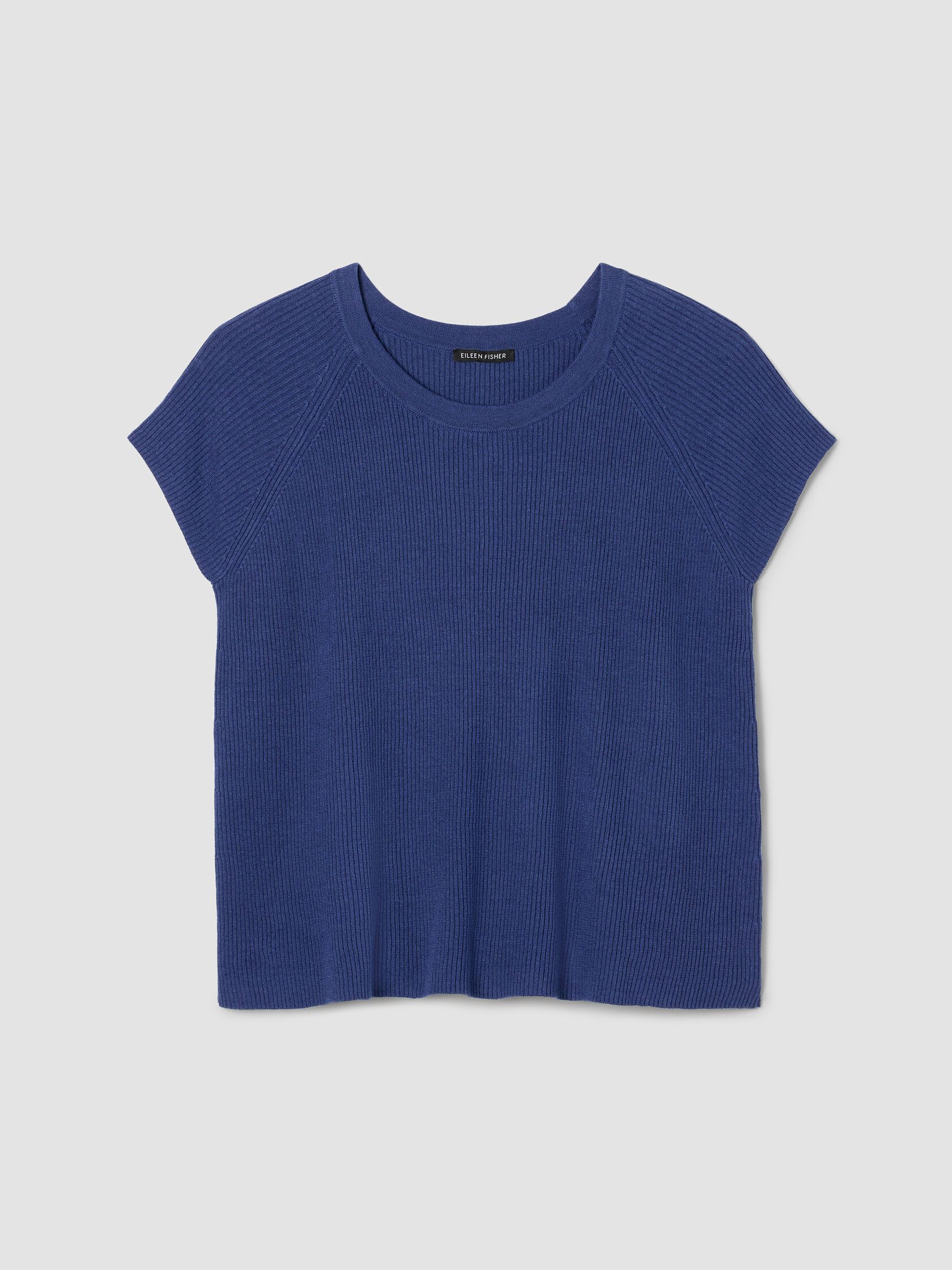 Organic Linen Cotton Jewel Neck Top