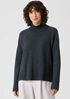 Peruvian Organic Cotton Boucle Turtleneck Box-Top