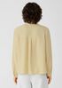 Silk Georgette Crepe Classic Collar Shirt