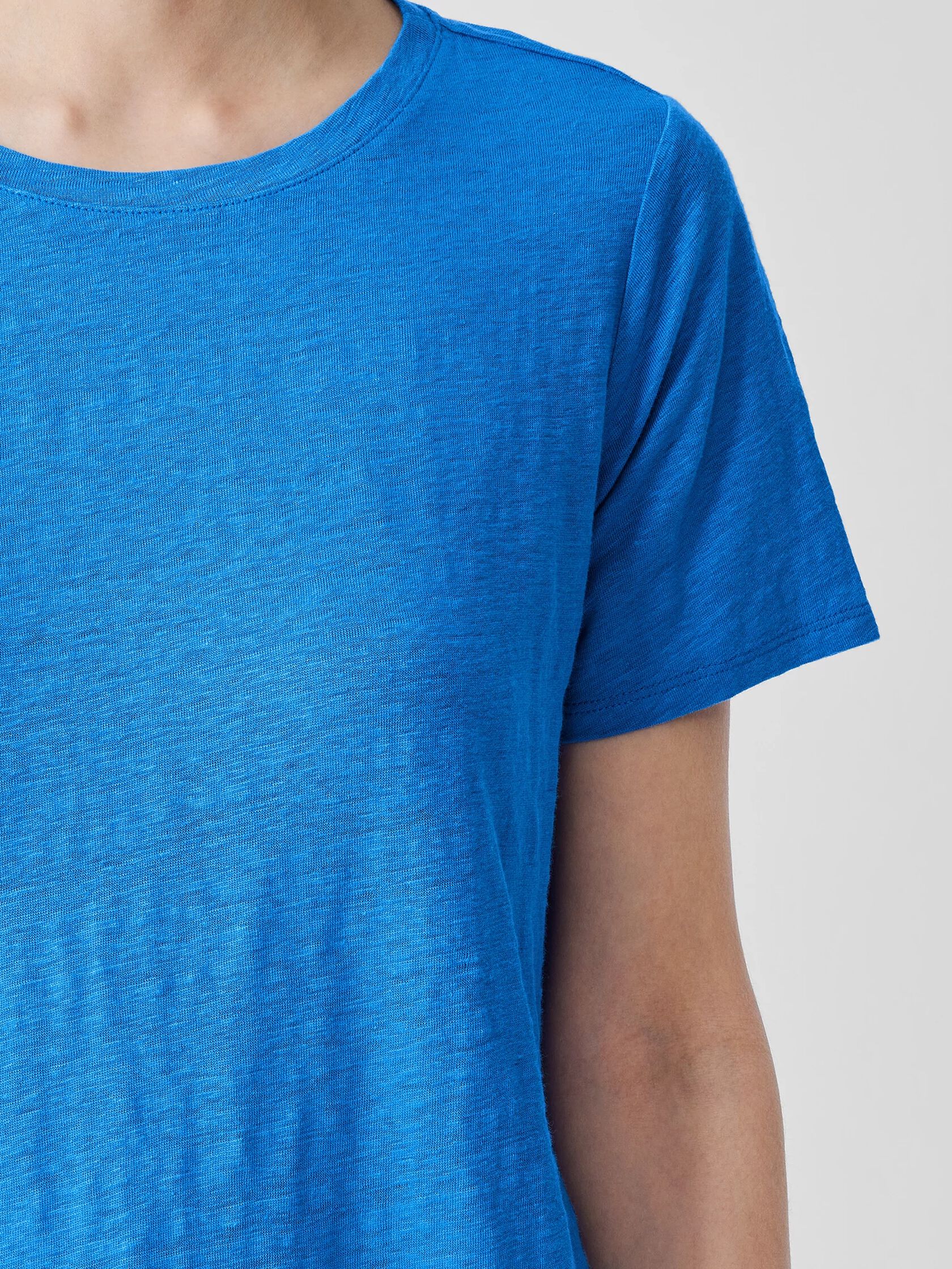 Organic Linen Jersey Crew Neck Tee