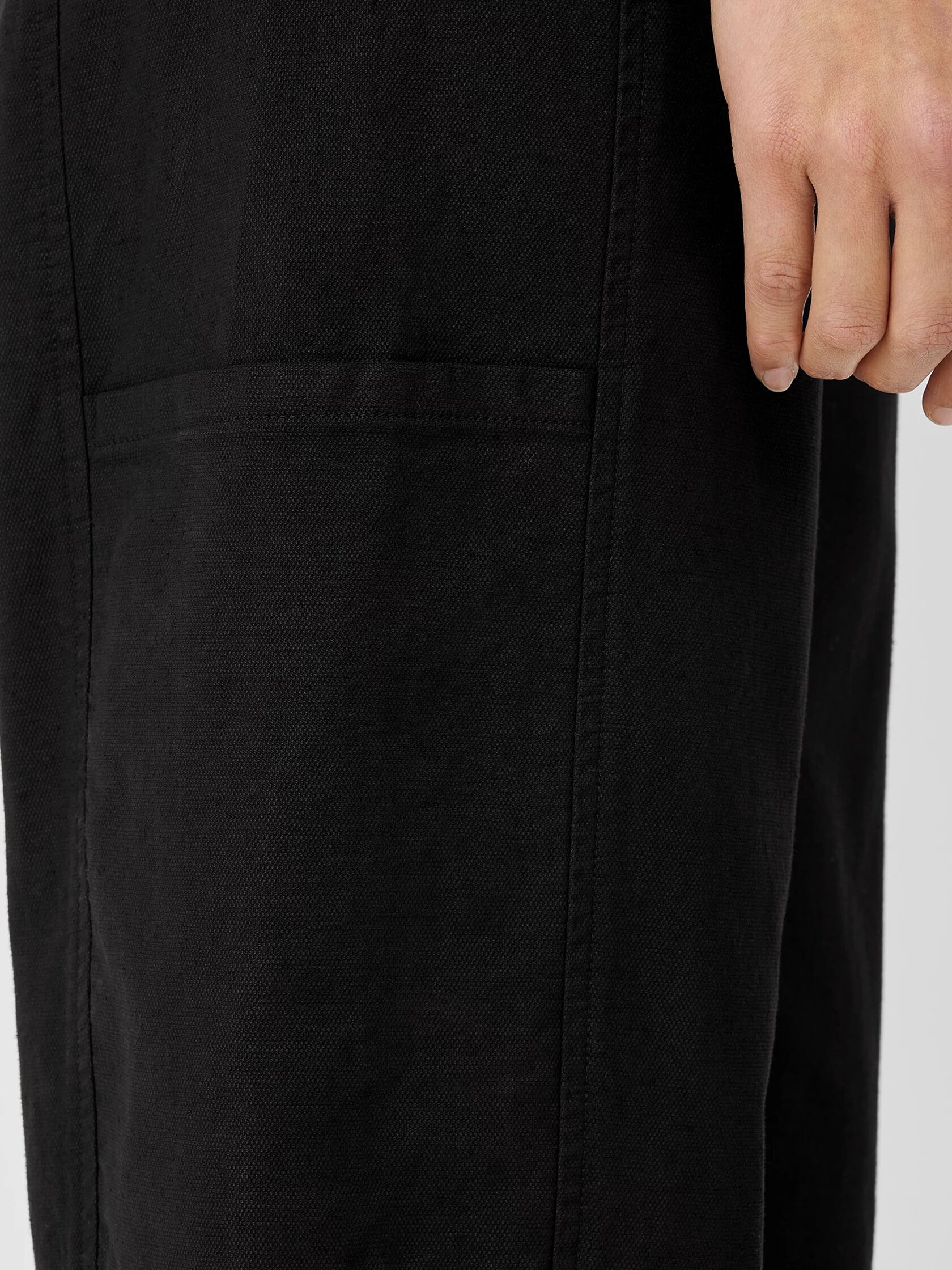 Cotton Hemp Stretch Lantern Pant