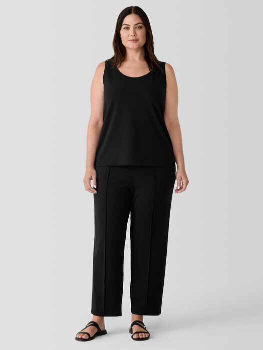 Pima Cotton Stretch Jersey Scoop Neck Tank