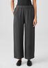 Mini Check Crepe Wide-Leg Pant