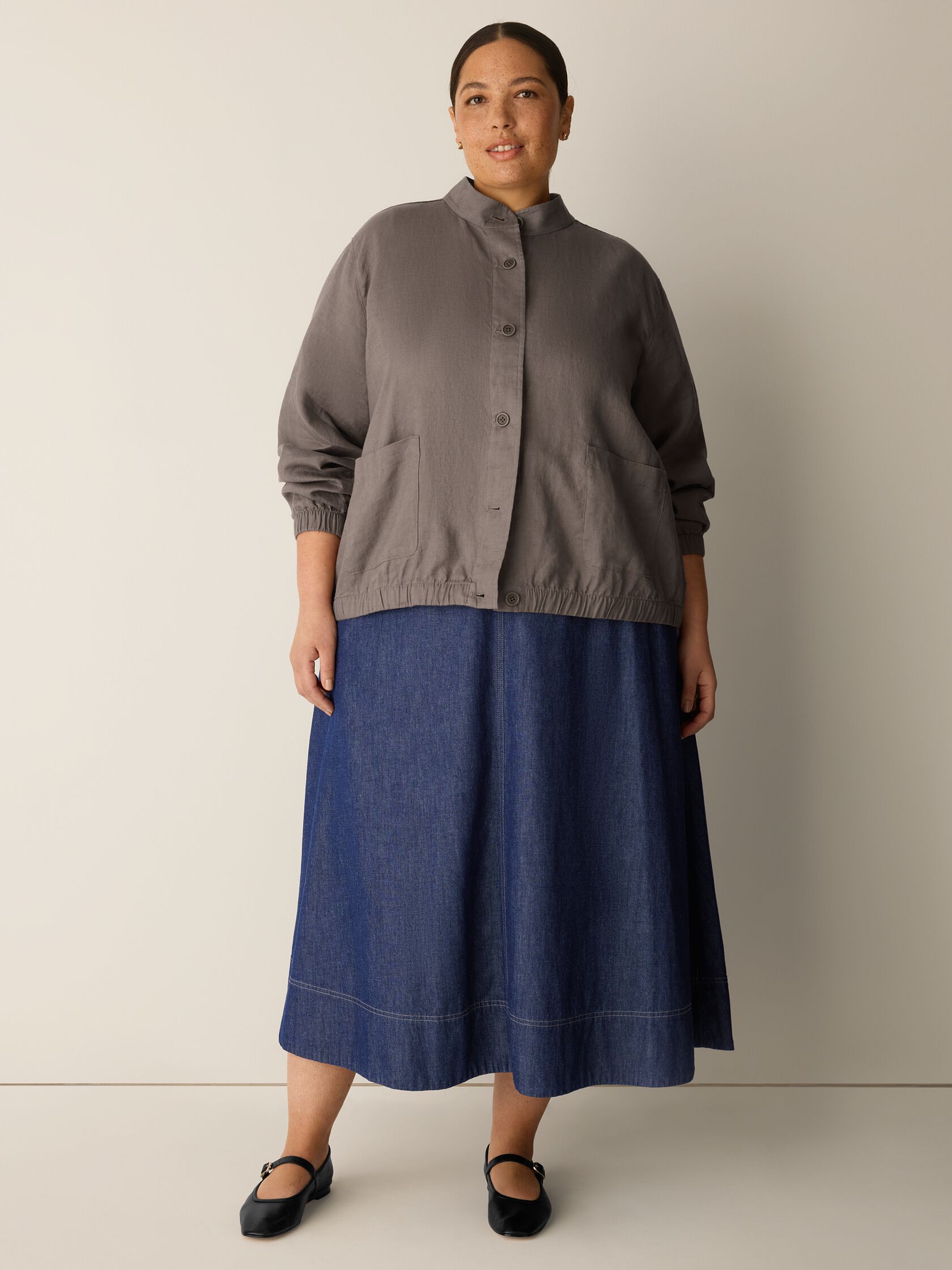 Organic Linen Flight Jacket