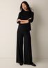 Stretch Jersey Knit Wide-Leg Pant