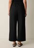 Stretch Organic Cotton Poplin Wide-Leg Pant
