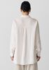 Puckered Organic Linen Stripe Classic Collar Shirt