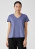 Organic Pima Cotton Jersey V-Neck Tee