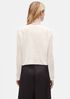 Organic Linen Crepe Cropped Cardigan