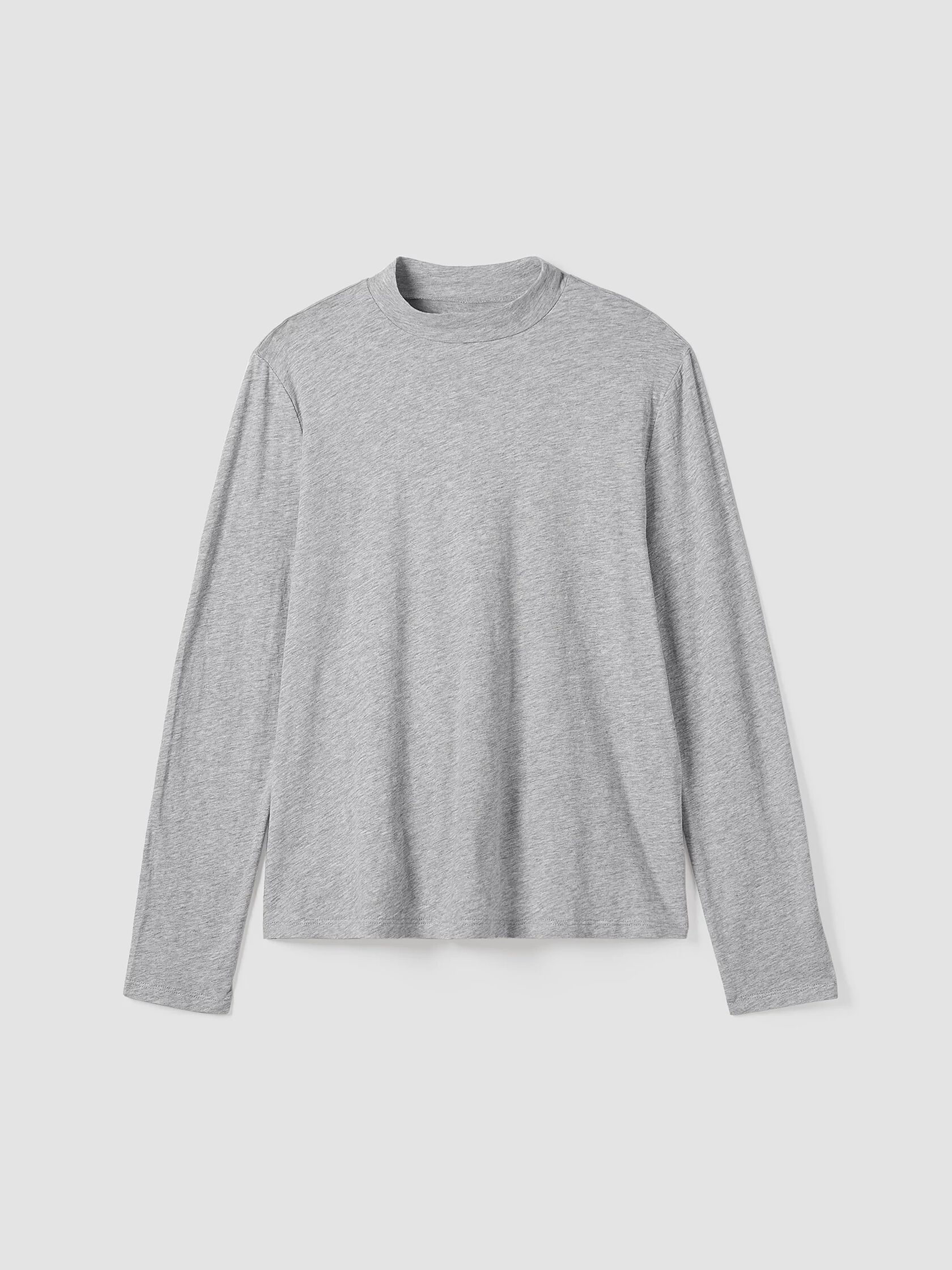 Slubby Organic Cotton Jersey Melange Top