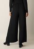 Silk Georgette Crepe Wide-Leg Pant