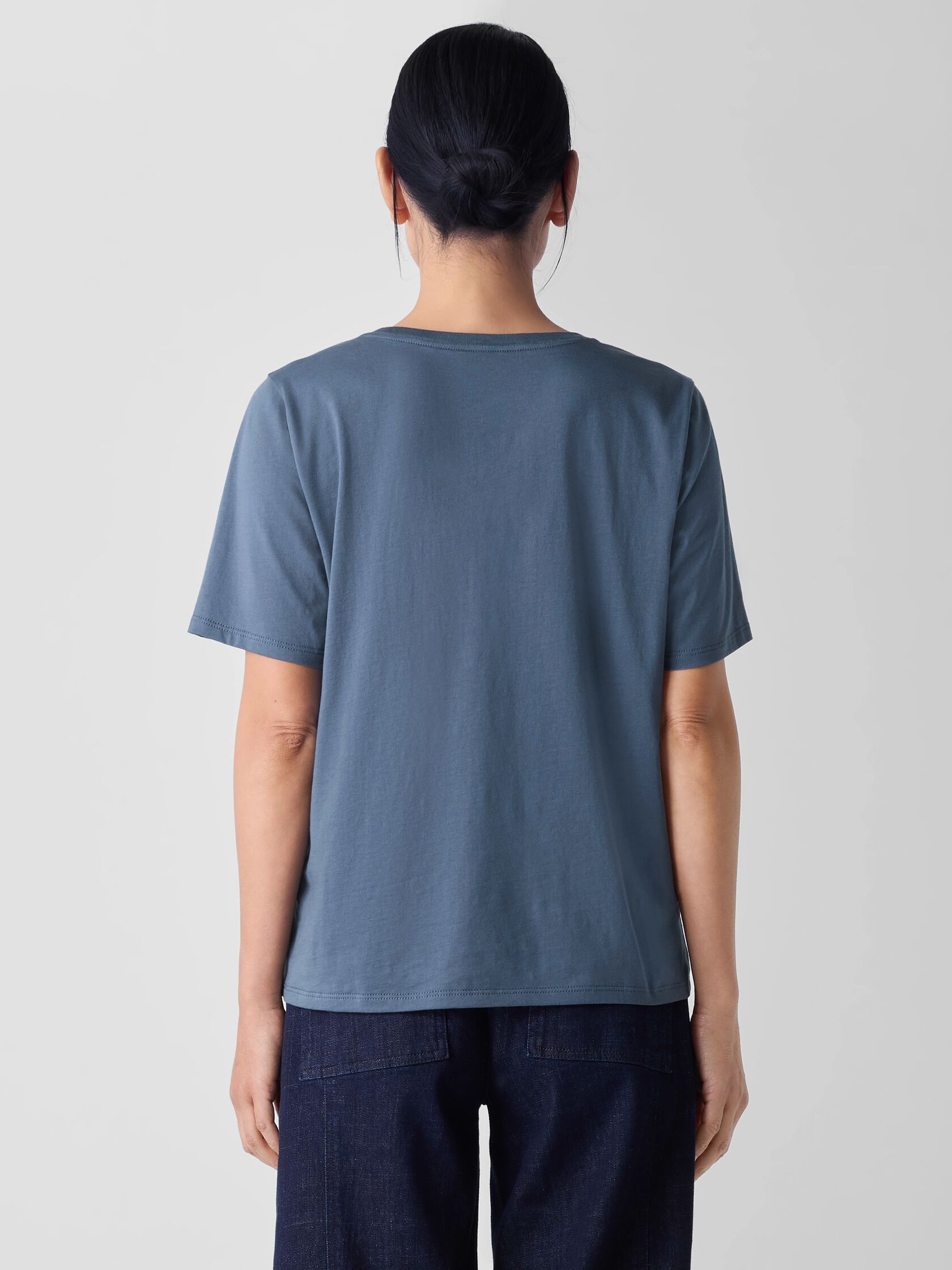 Organic Pima Cotton Jersey Round Neck Tee