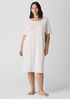 Striped Organic Cotton Interlock Sleep Dress