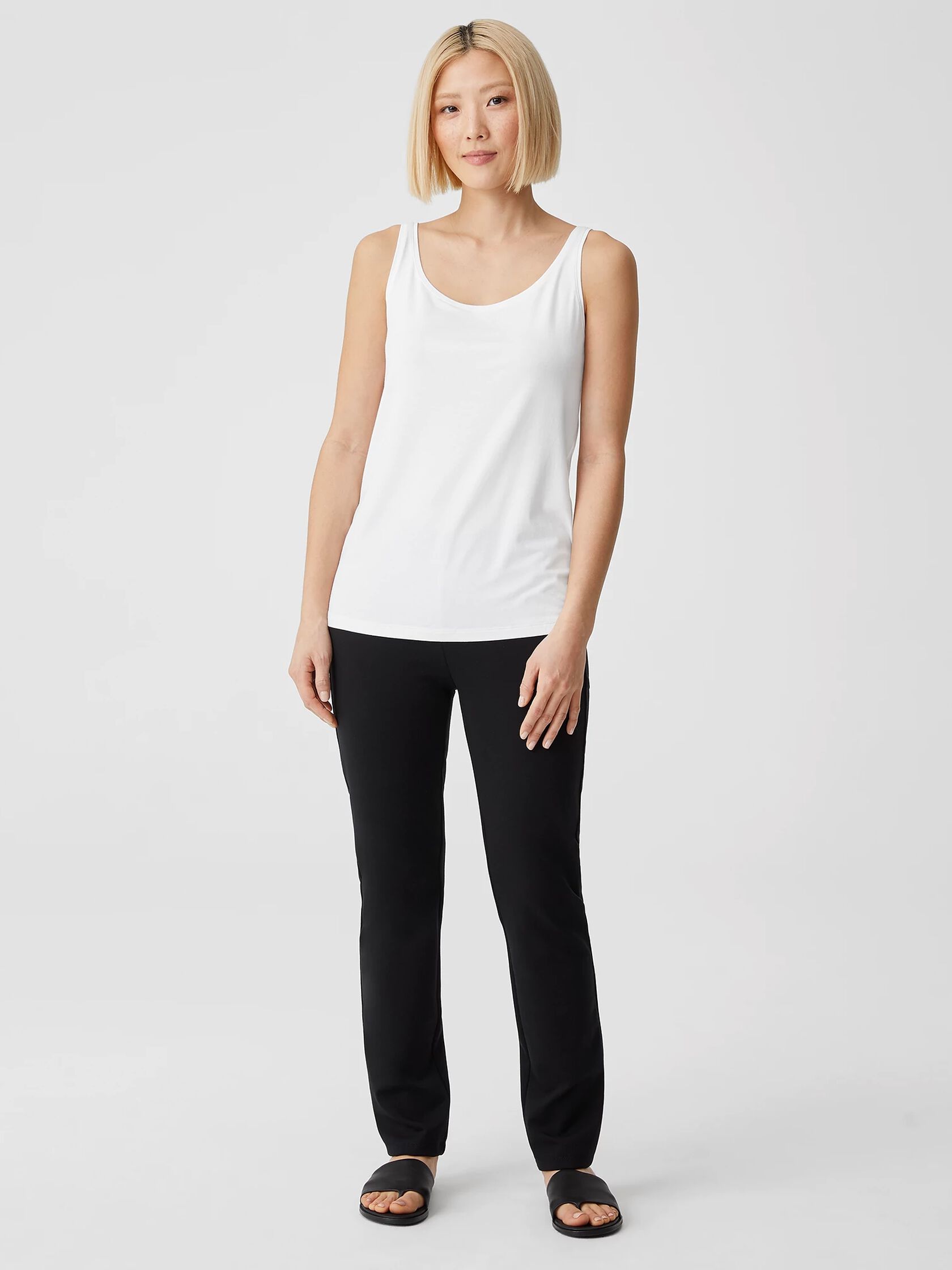System Lightweight Viscose Jersey Slim Tank