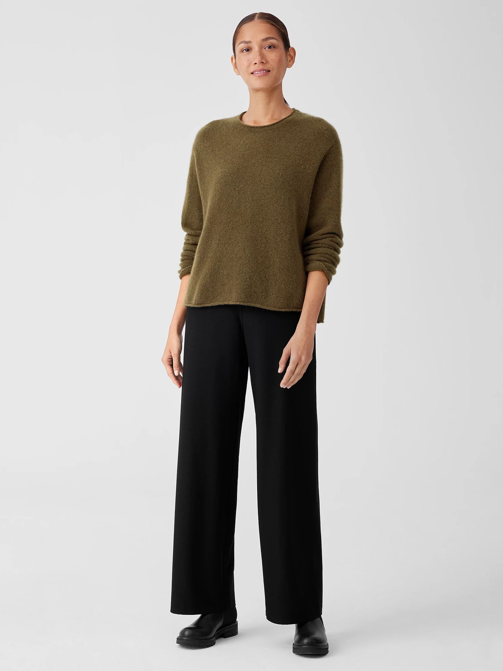 Cashmere Silk Bliss Crew Neck Top