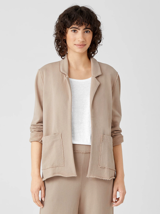 Lightweight Organic Cotton Terry Blazer