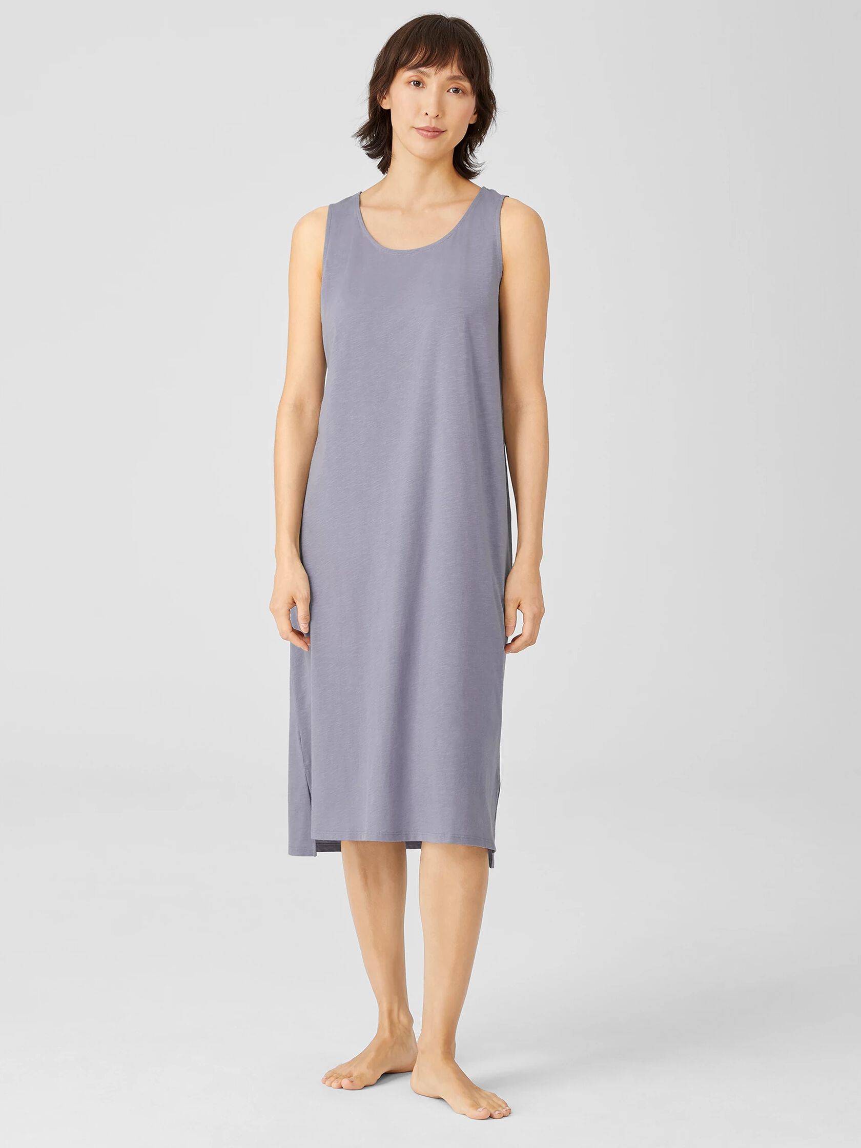 Organic Cotton Slub Jersey Tank Dress