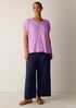Organic Linen Jersey V-Neck Tee