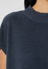 Organic Linen Cotton Mock Neck Top