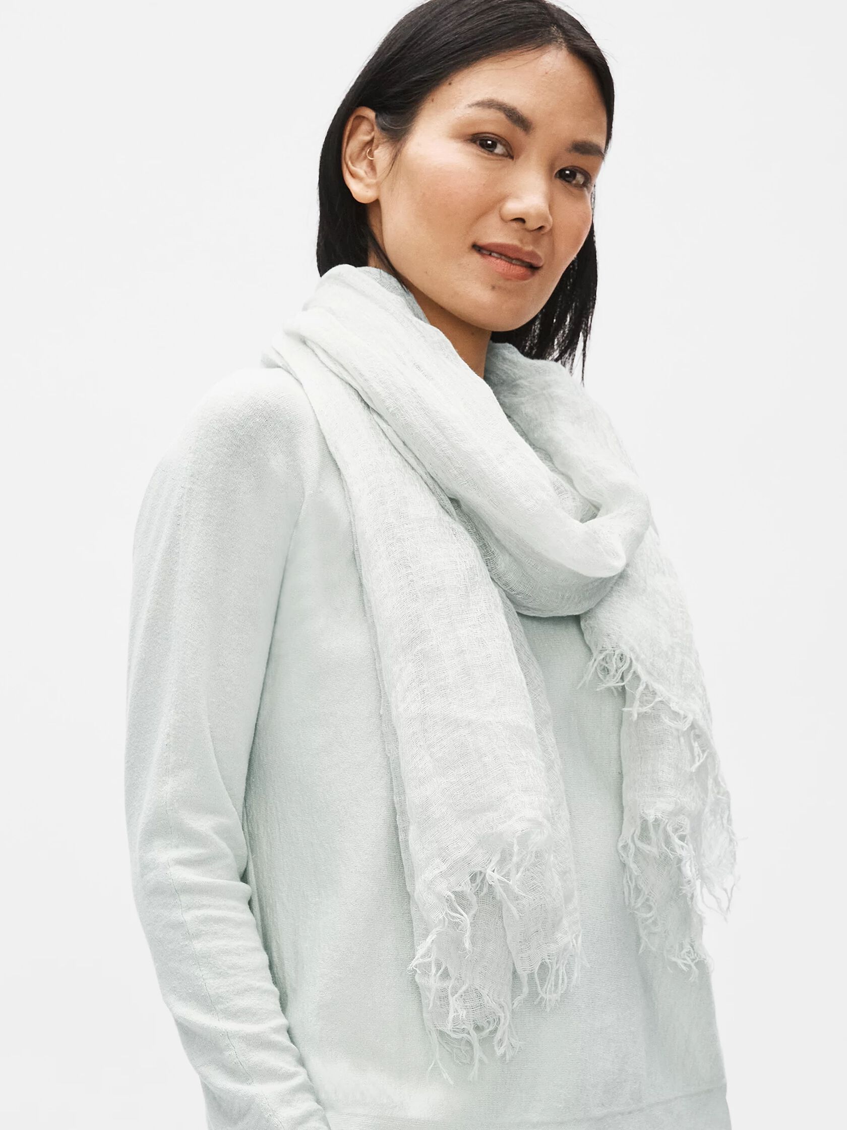 Organic Linen & Tencel Texture Scarf