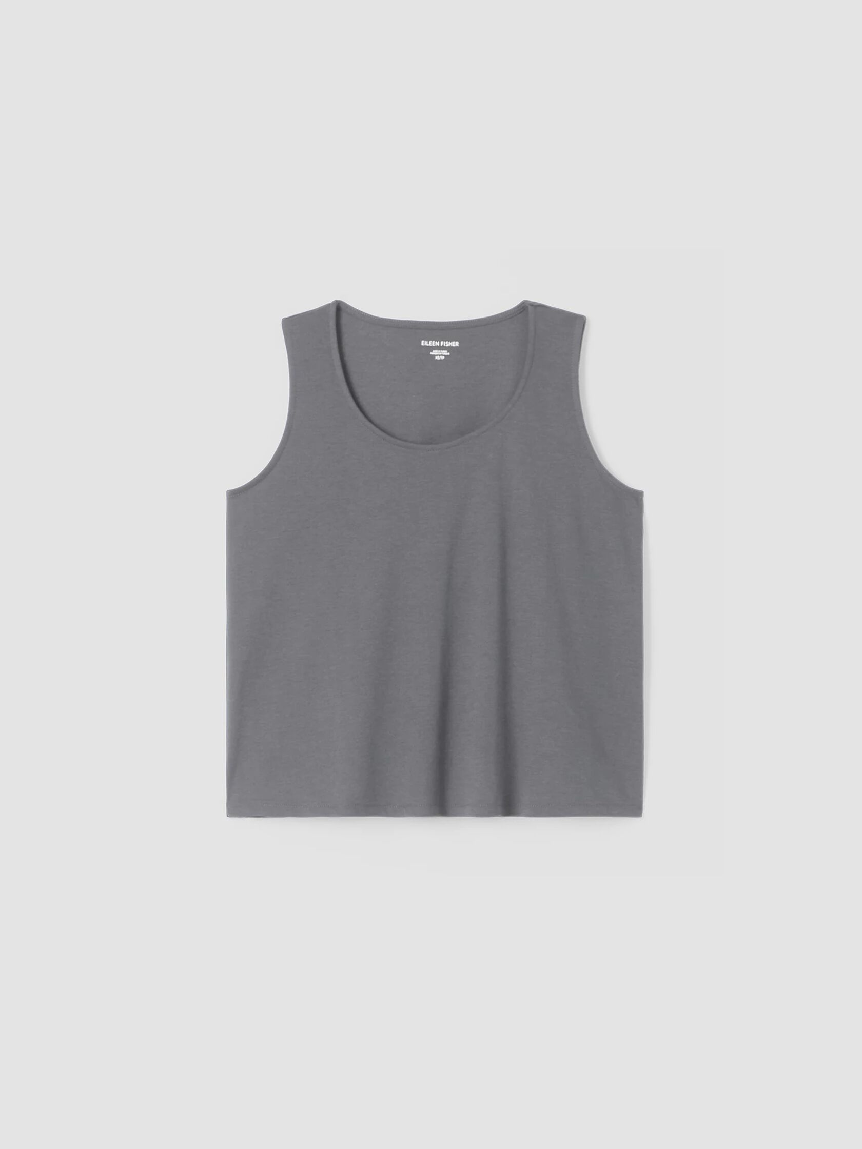 Cozy Organic Cotton Interlock U-Neck Tank