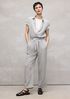 Striped Organic Cotton Gauze Jumpsuit