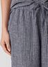 Puckered Organic Linen Wide-Leg Pant