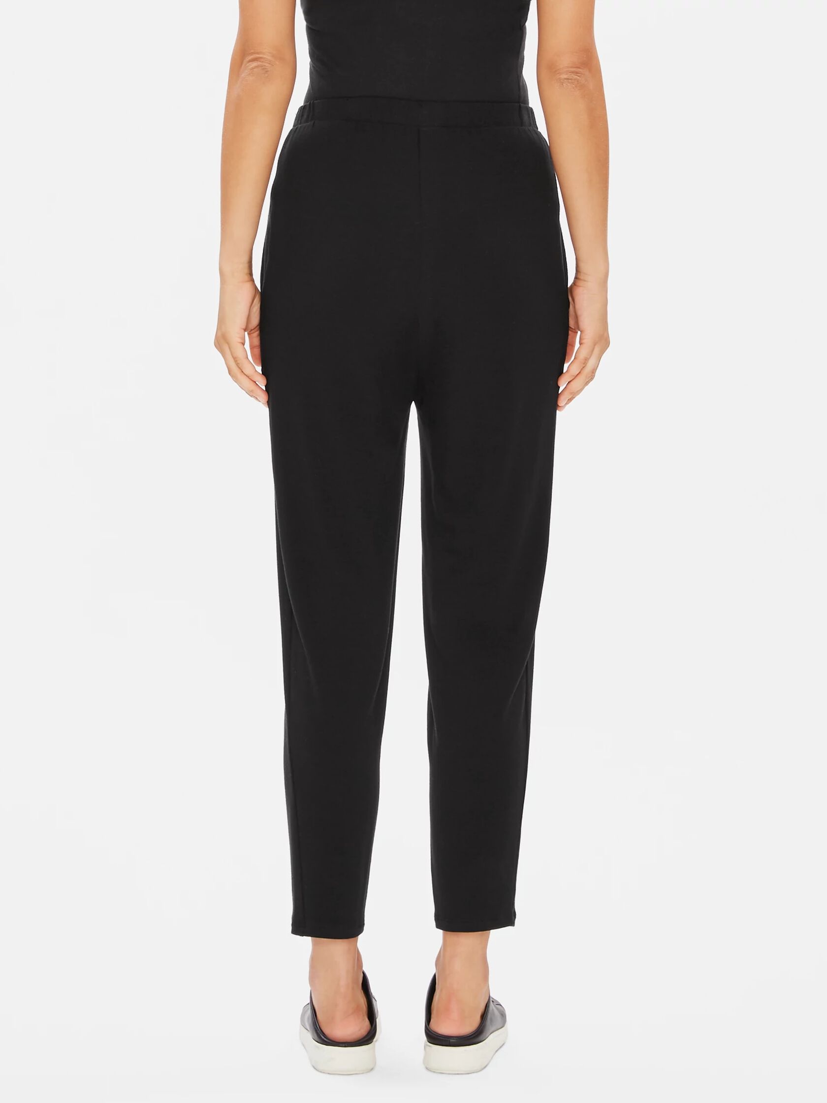 Tencel Stretch Terry Slouchy Ankle Pant