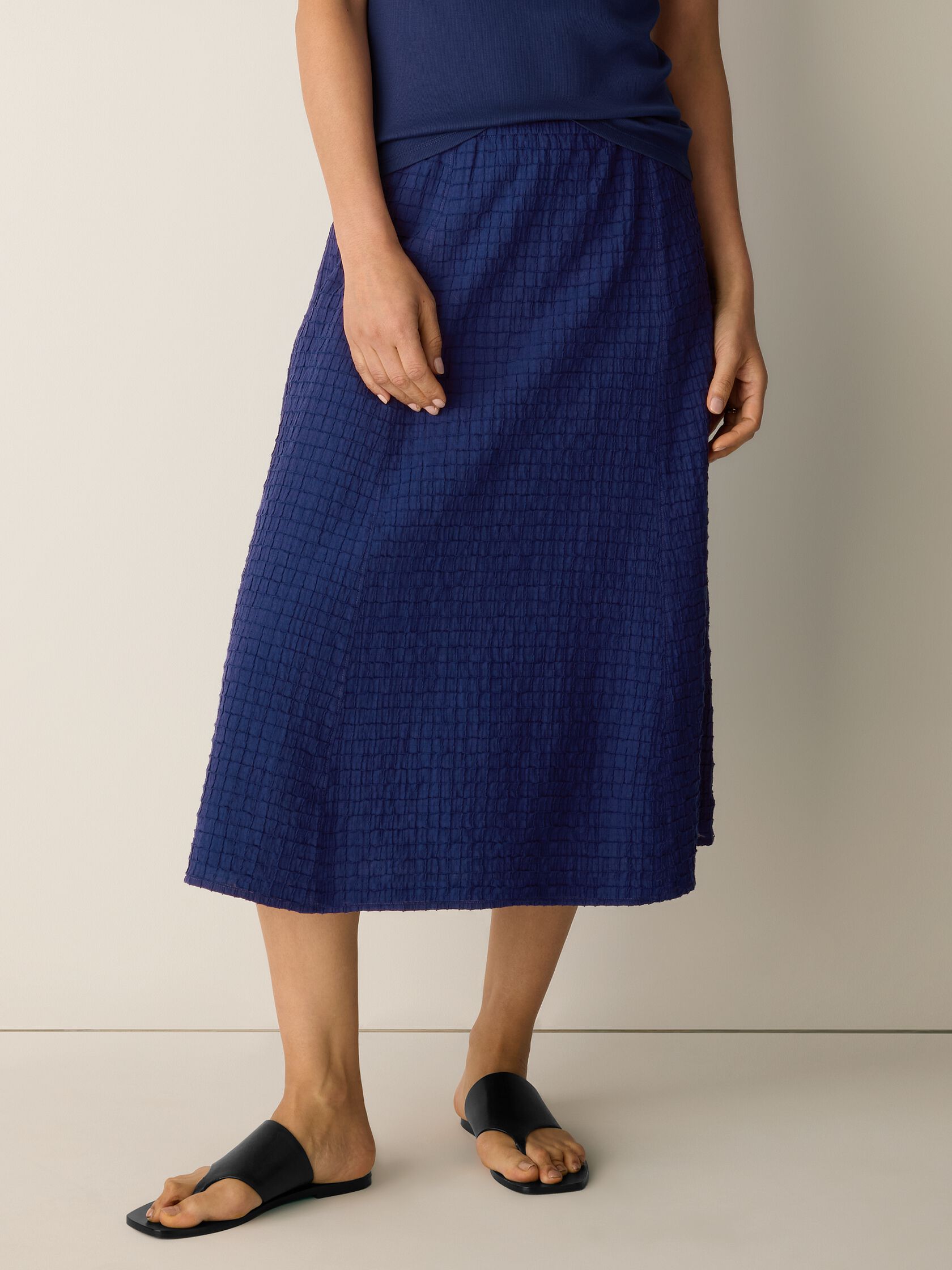 Organic Cotton Voile Box Skirt