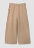 Felted Wool Jersey Wide-Leg Pant
