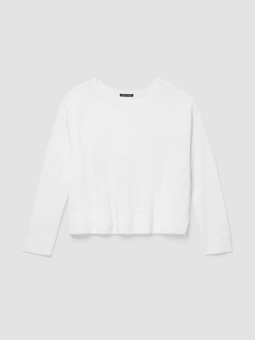 Organic Linen Cotton Raglan-Sleeve Top