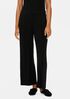 Stretch Silk Jersey Pleated Wide-Leg Pant