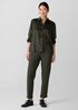 Washable Stretch Crepe Cuffed Pant