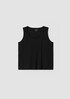 Cozy Organic Cotton Interlock U-Neck Tank