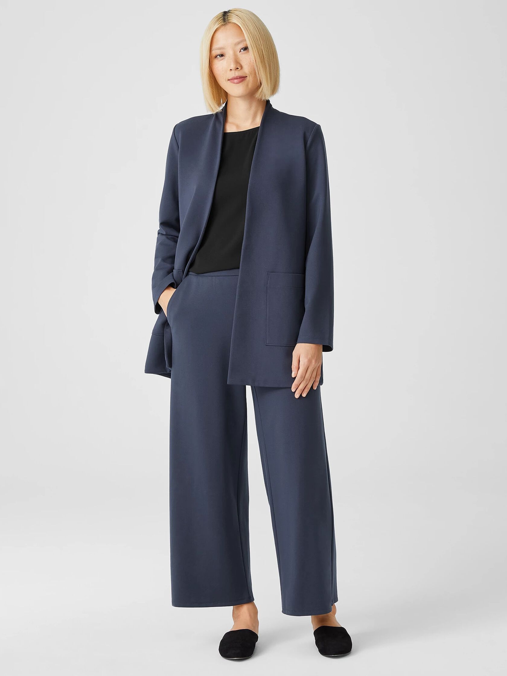 Washable Flex Ponte Wide-Leg Pant