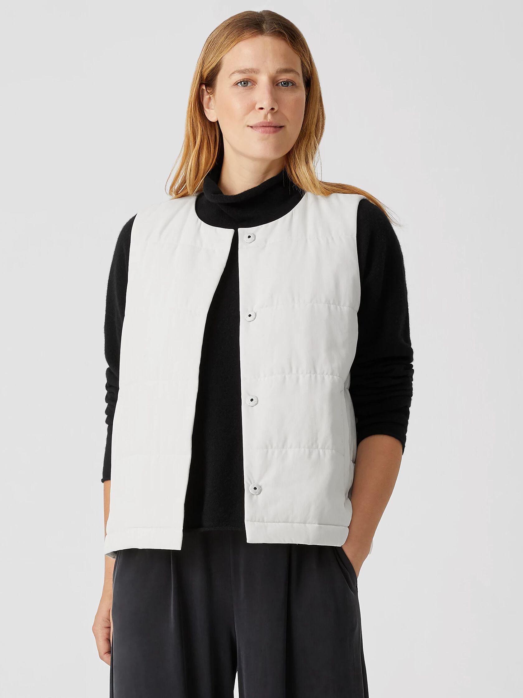 Fuji Silk Quilted Vest