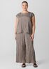 Crushed Silk Ballet Neck Top