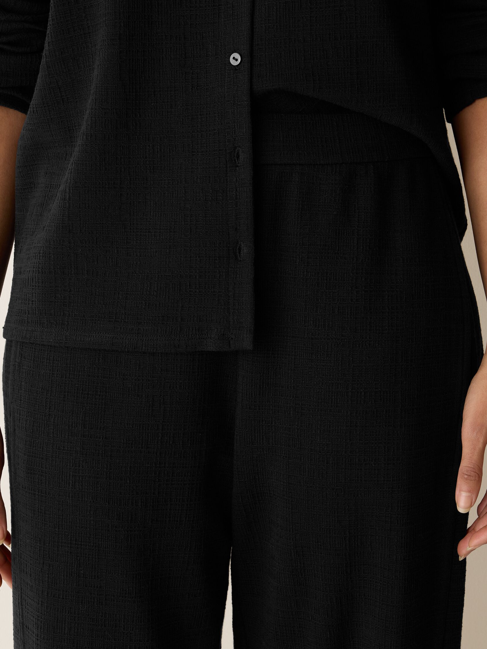 Cross Hatch Stretch Jersey Lantern Pant