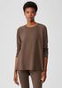 Cozy Brushed Terry Raglan-Sleeve Top