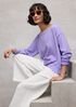 Garment-Dyed Organic Cotton Terry Bateau Neck Top