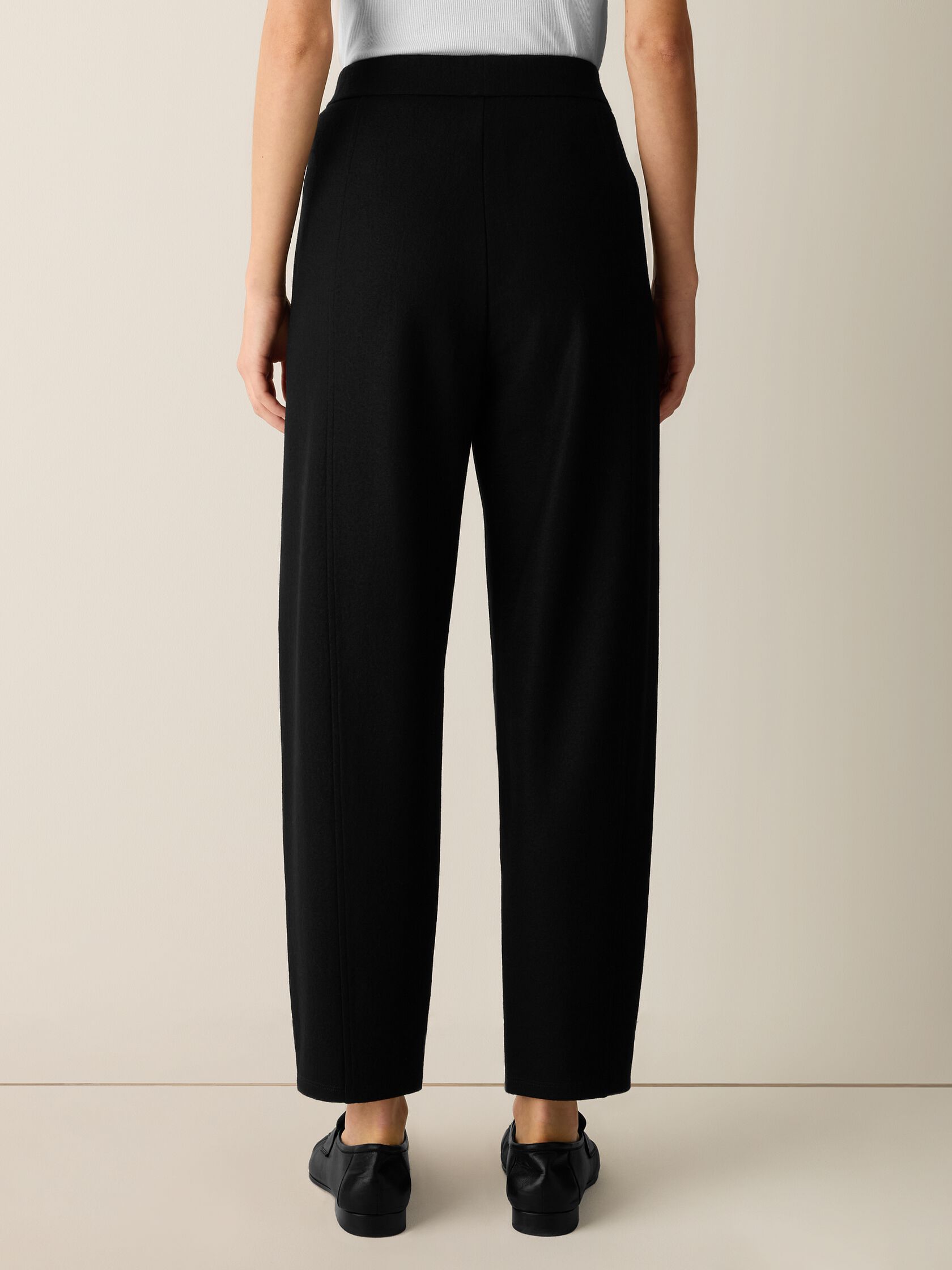 Felted Wool Jersey Lantern Pant in Regenerative Wool