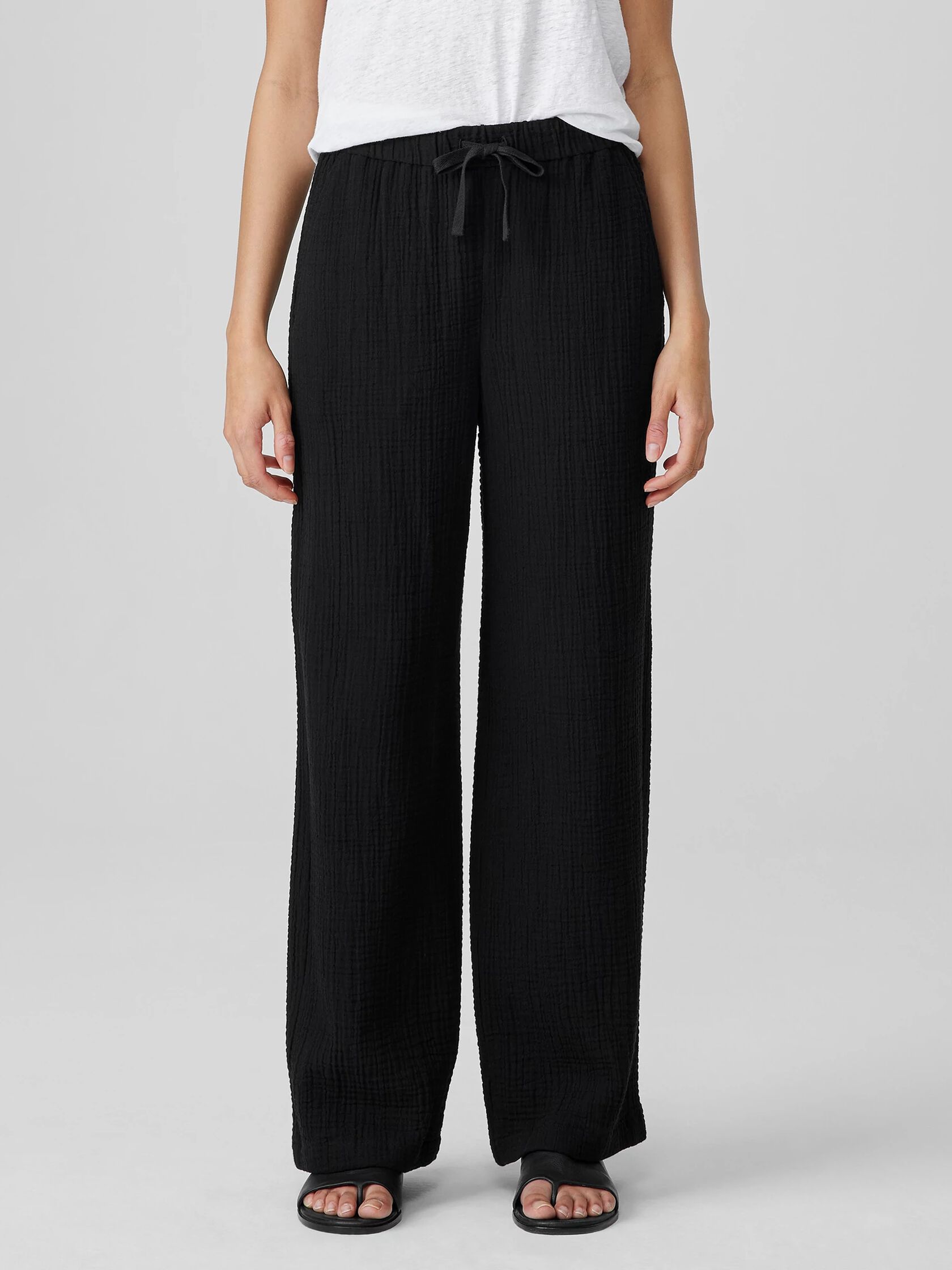 Organic Cotton Lofty Gauze Straight Pant