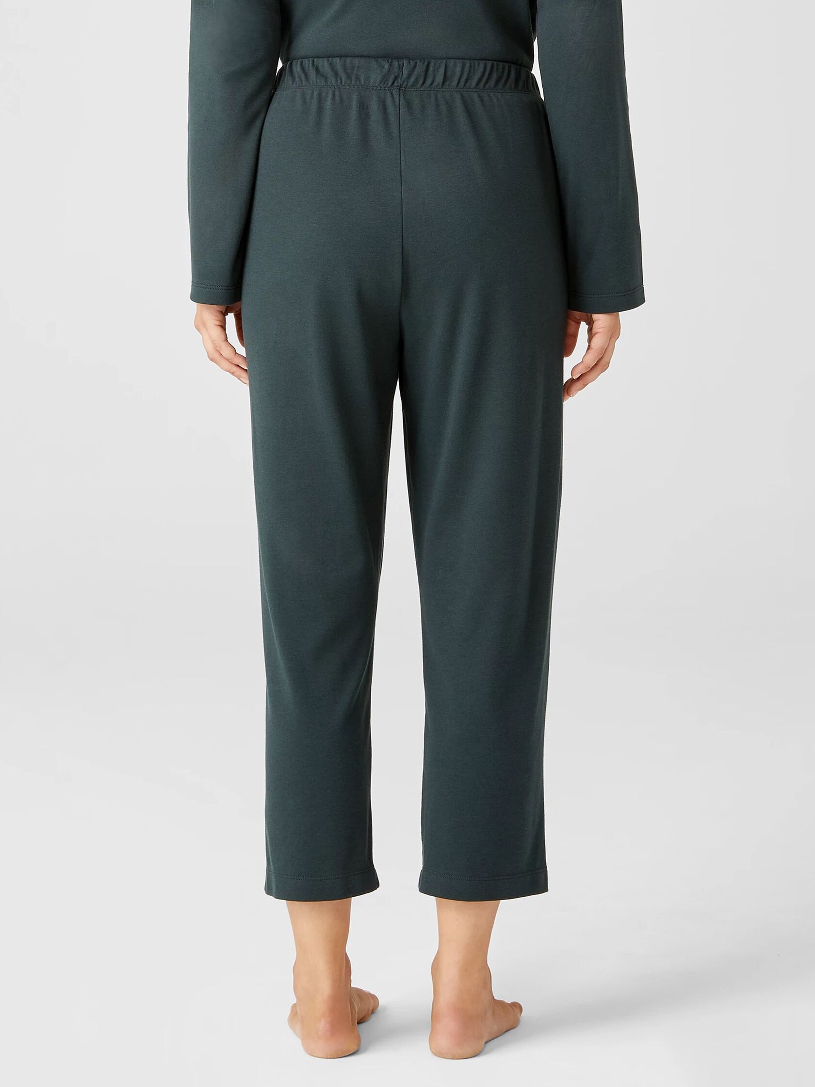 Cozy Organic Cotton Interlock Slouchy Pant