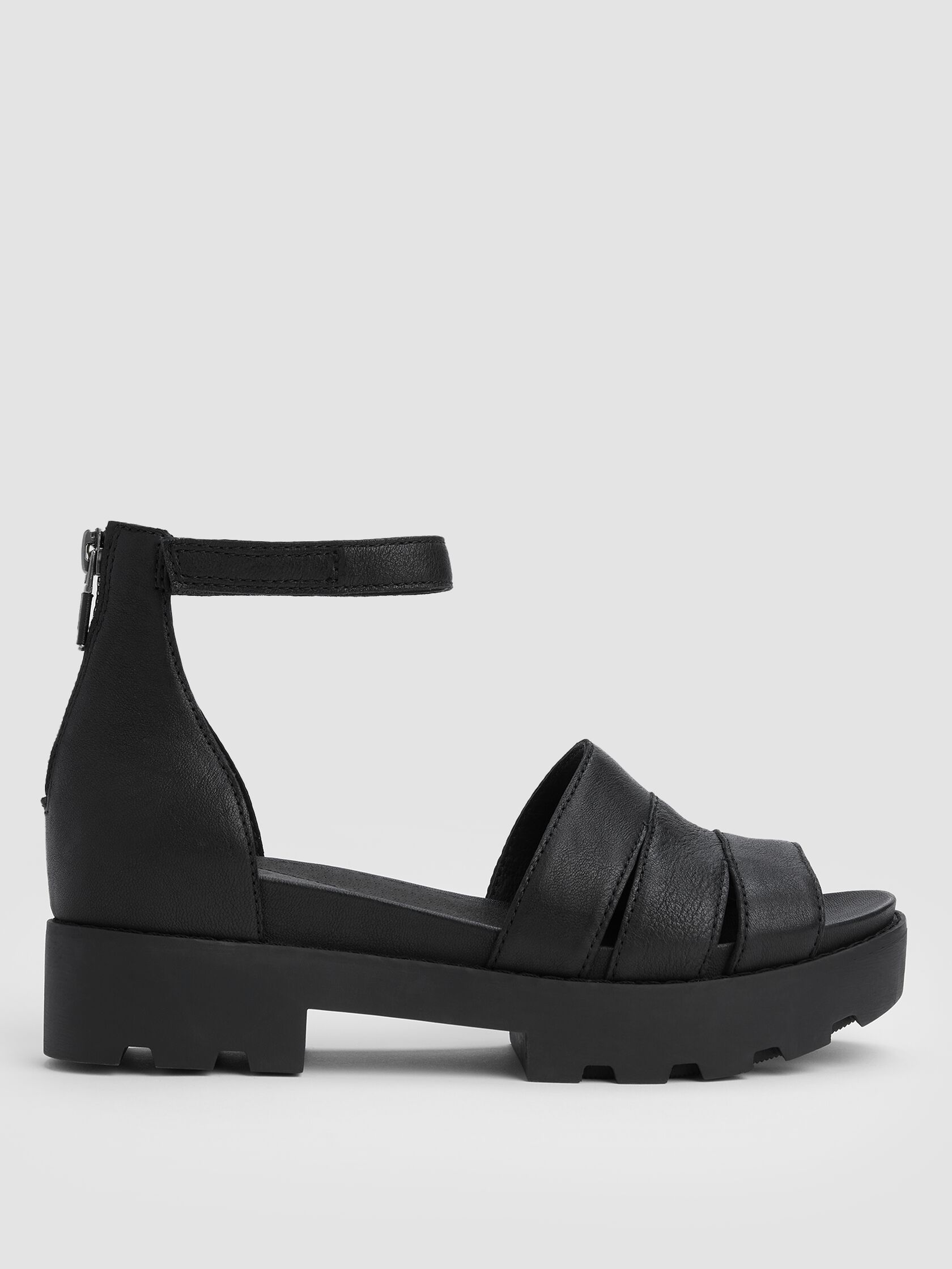 Heir Tumbled Leather Wedge Sandal