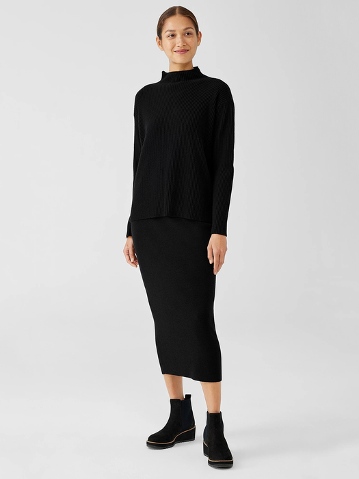 Italian Cashmere Funnel Neck Top