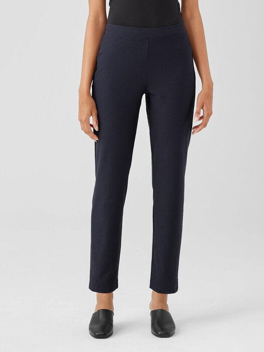 Washable Stretch Crepe Slim Pant