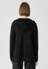 Organic Cotton Linen Slub Hooded Cardigan