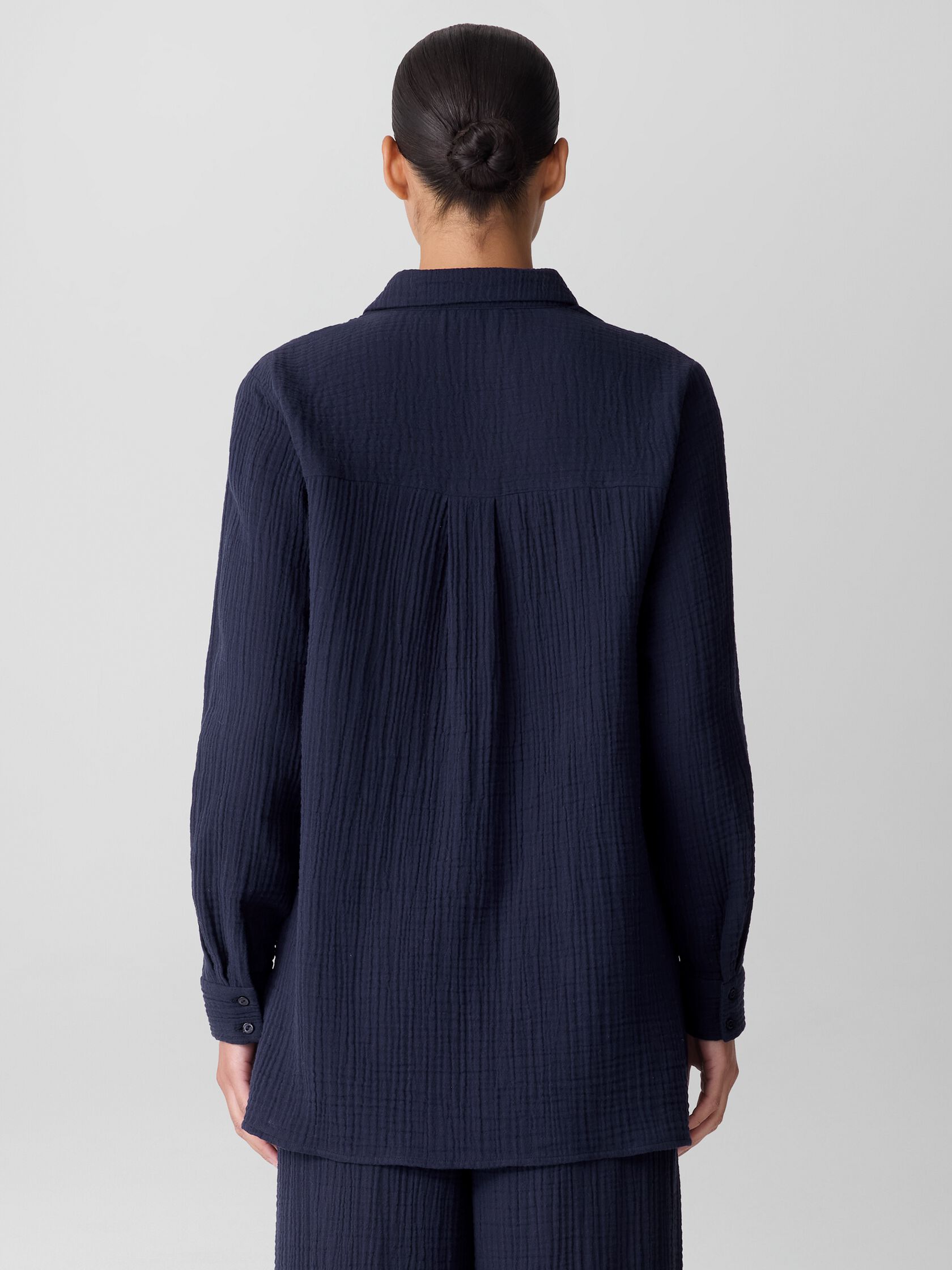 Organic Cotton Lofty Gauze Classic Collar Shirt