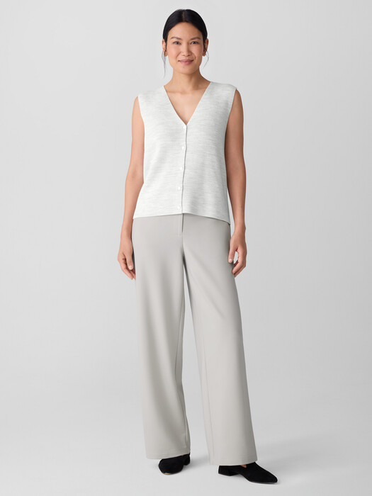 Washable Flex Ponte Wide Trouser Pant