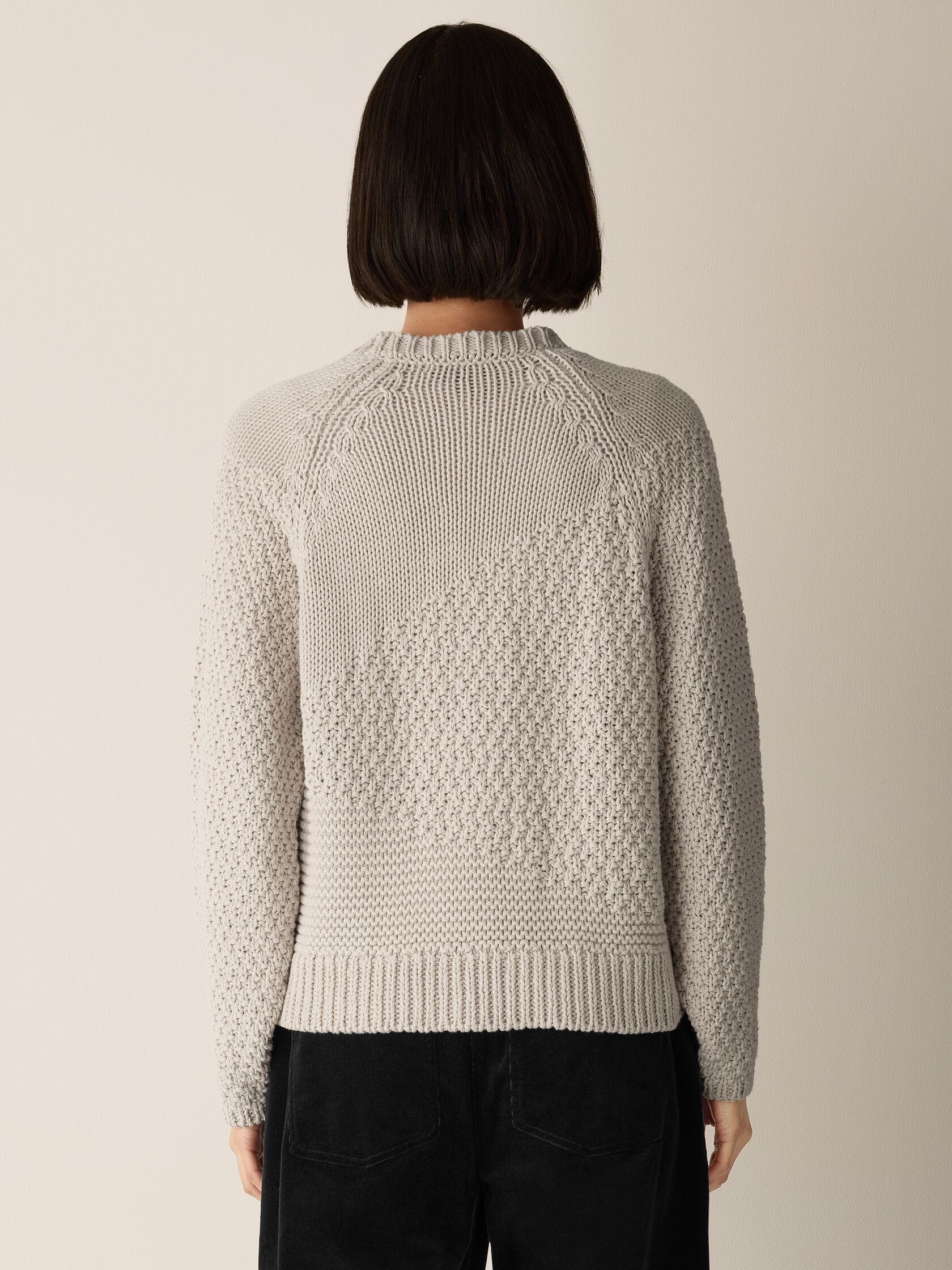 Peruvian Organic Cotton Cord Crew Neck Top